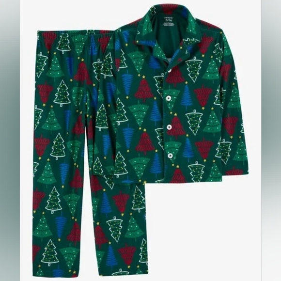 Carter's Other - Carter's Christmas Toddler Boy/ Girl Fleece Pajama Set, 2T, Green